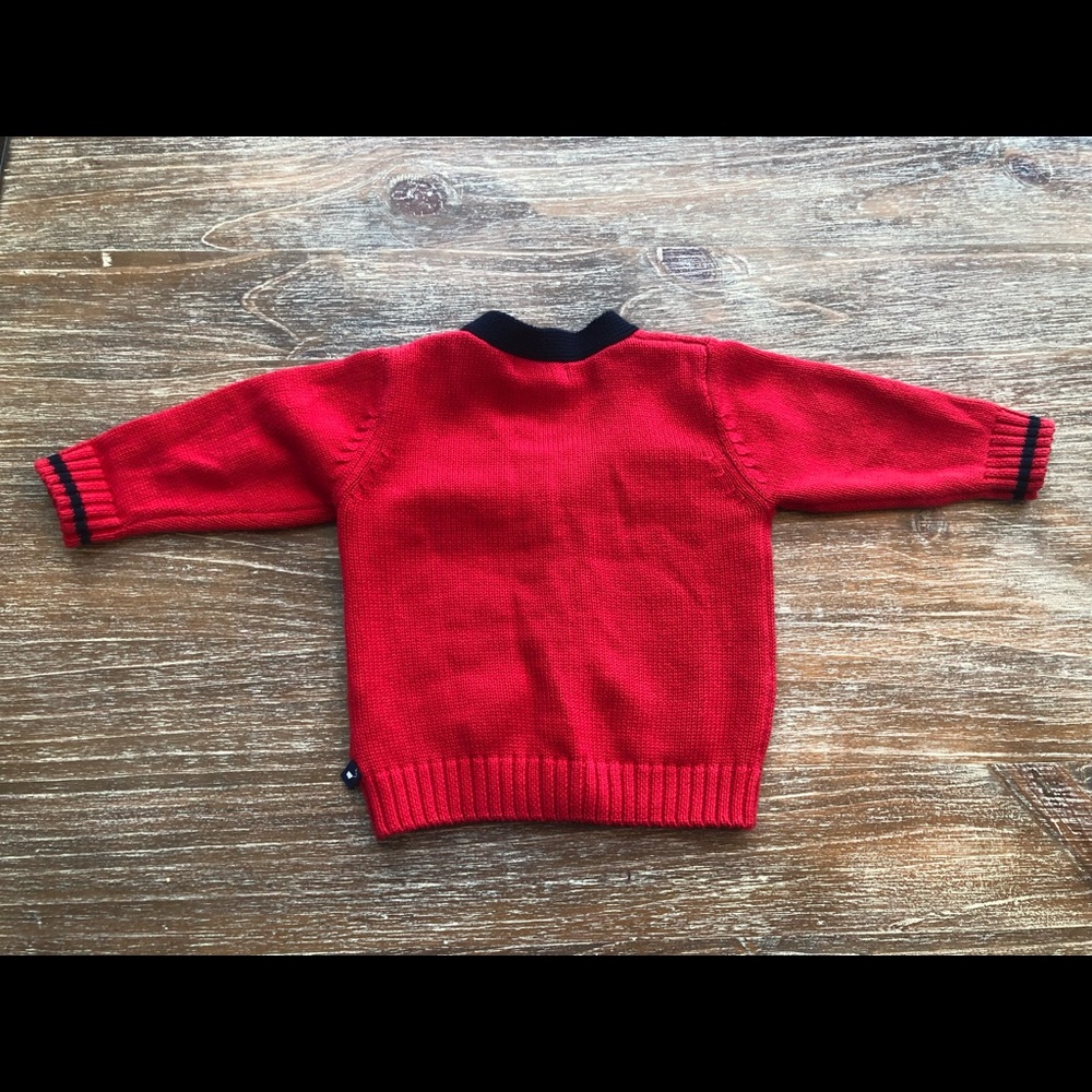 KITESTRINGS BY HARTSTRINGS NUTCRACKER CHRISTMAS SWEATER CARDIGAN, 6-9 MONTHS - Picture 6 of 6